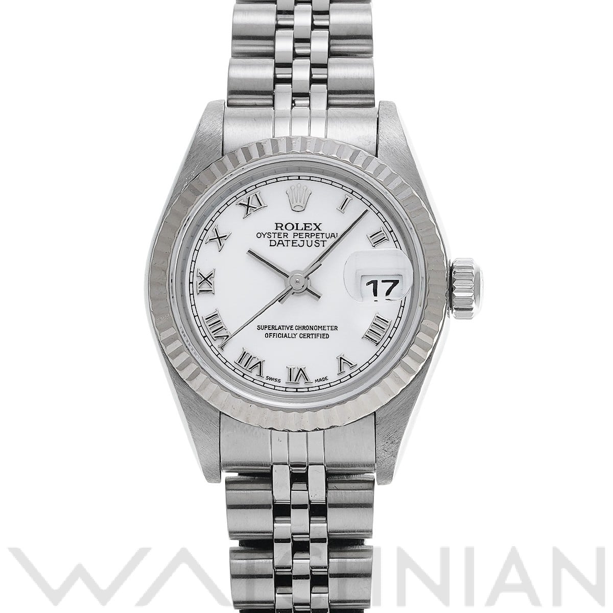 ロレックス デイトジャスト 79174 ホワイト レディース 時計 【中古】【wristwatch】