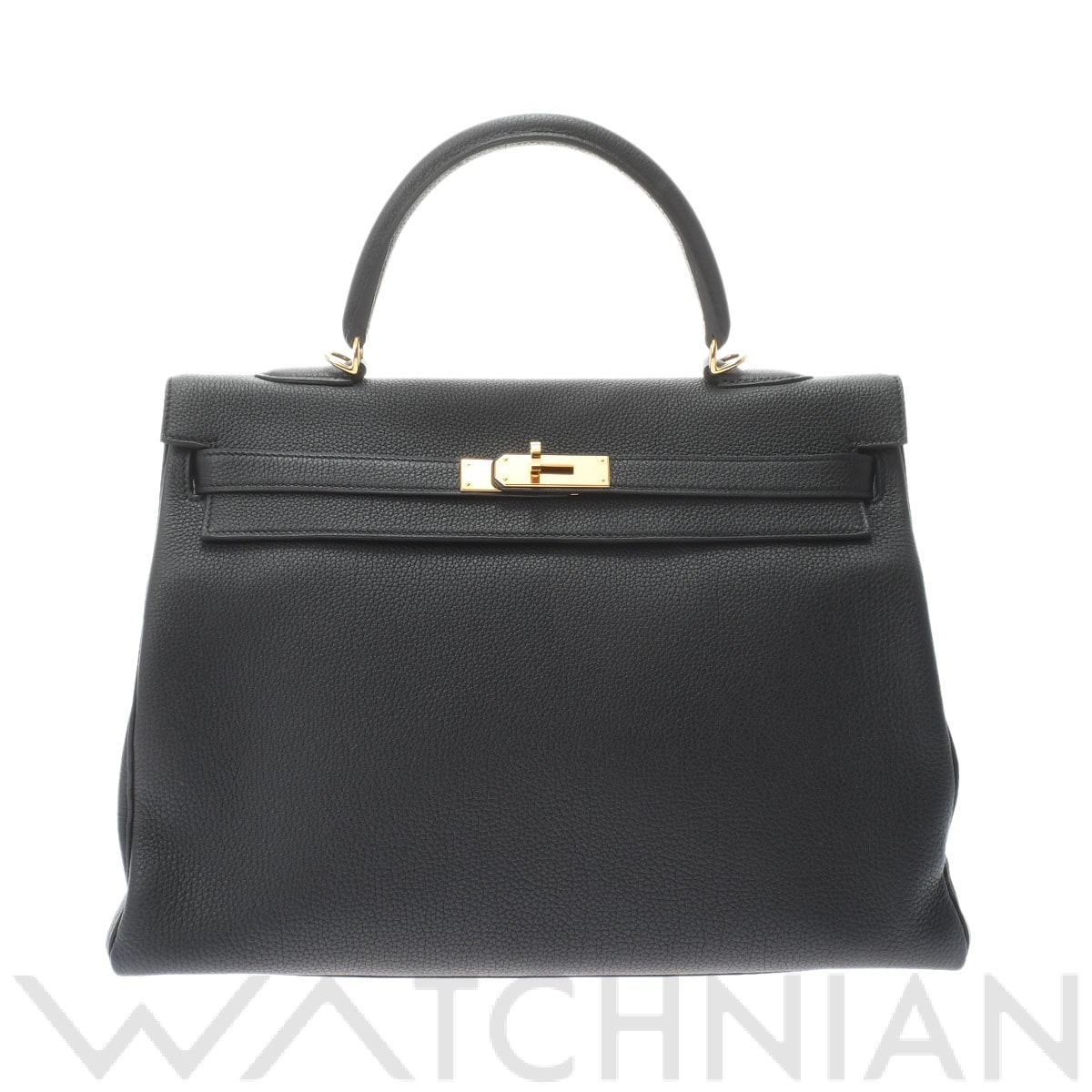 エルメス / HERMES ケリー 35 内縫い ブラック/ゴールド金具 トゴ レディース バッグ 【未使用】【bag】