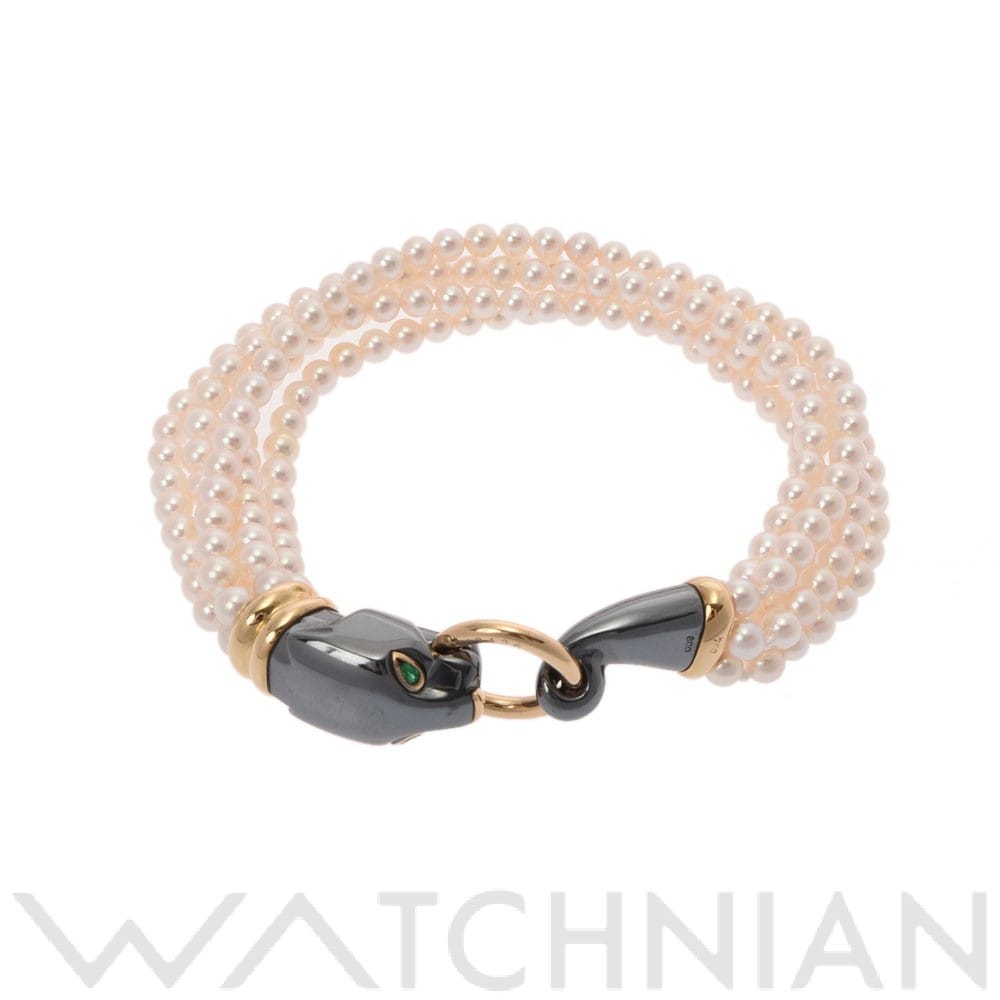 カルティエ パンテールブレスレット ベビーパール3.6mm ゴールド K18イエローゴールド YG レディース ジュエリー 【中古】【jewelry】