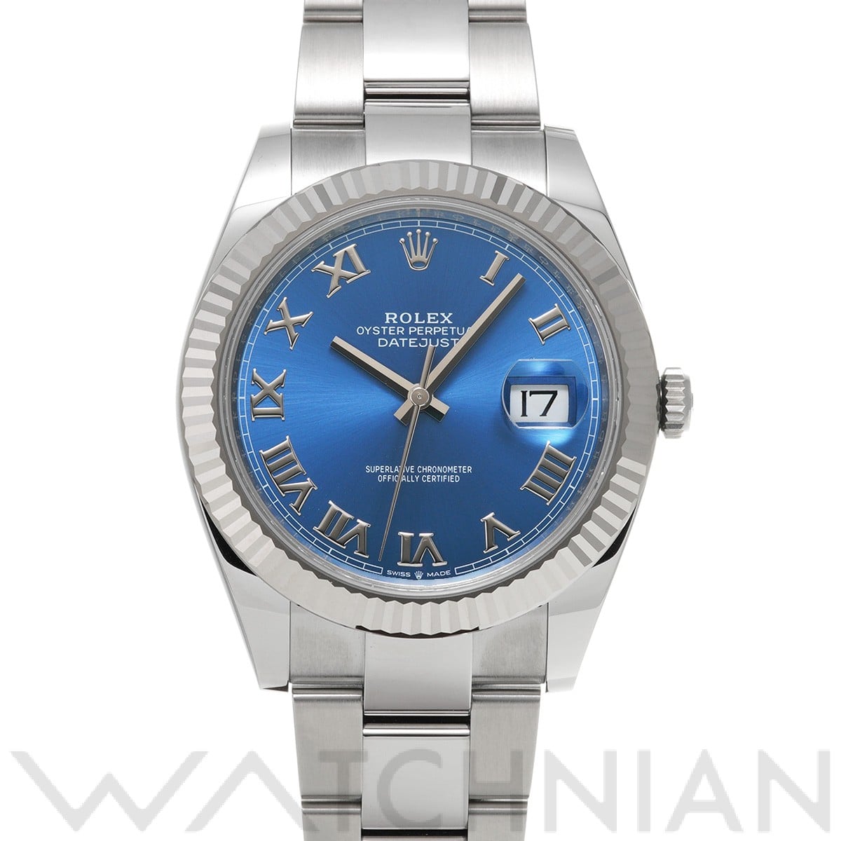 ロレックス デイトジャスト 41 126334 アズーロブルー メンズ 時計 【未使用】【wristwatch】