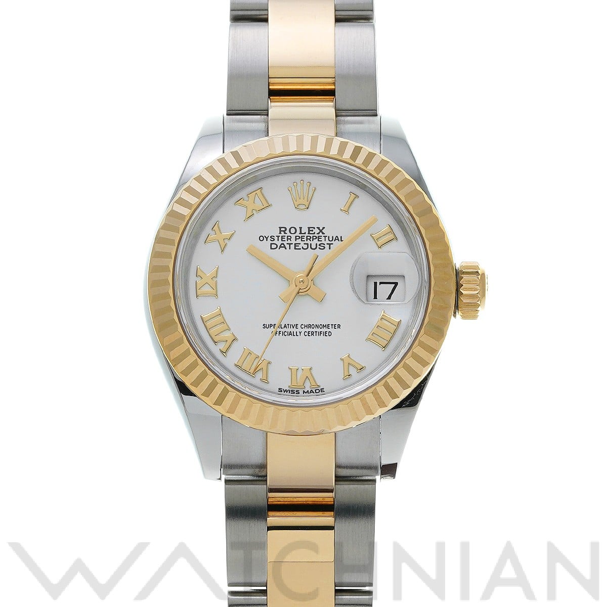 ロレックス レディ デイトジャスト 28 279173 ホワイト レディース 時計 【中古】【wristwatch】