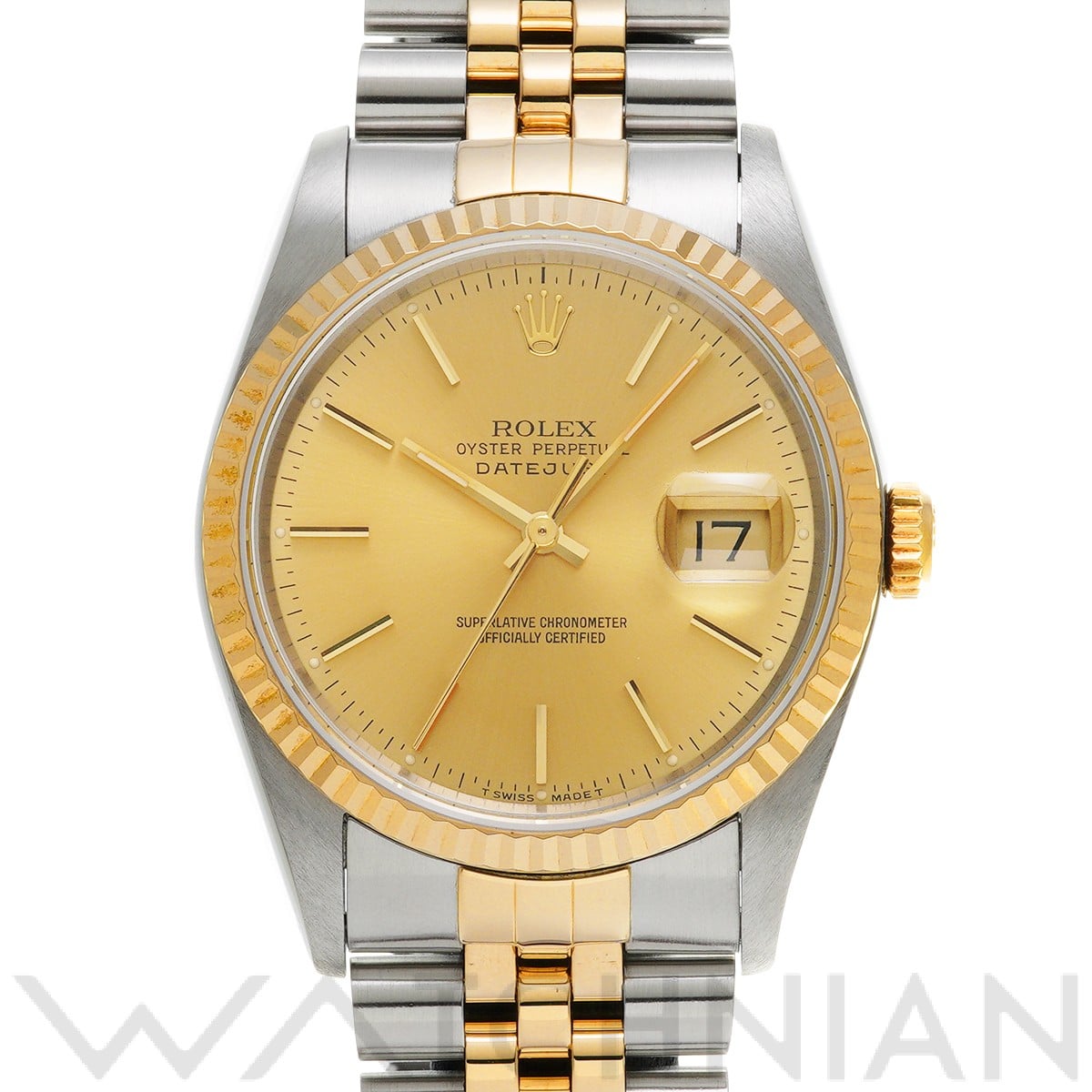 ロレックス デイトジャスト 16233 シャンパン メンズ 時計 【中古】【wristwatch】