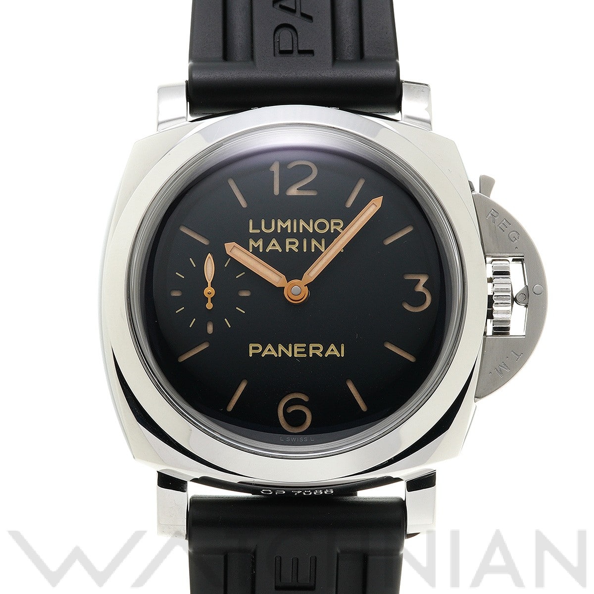パネライ / PANERAI ルミノールマリーナ 1950 3デイズ アッチャイオ PAM00422 ブラック メンズ 時計 【中古】【wristwatch】