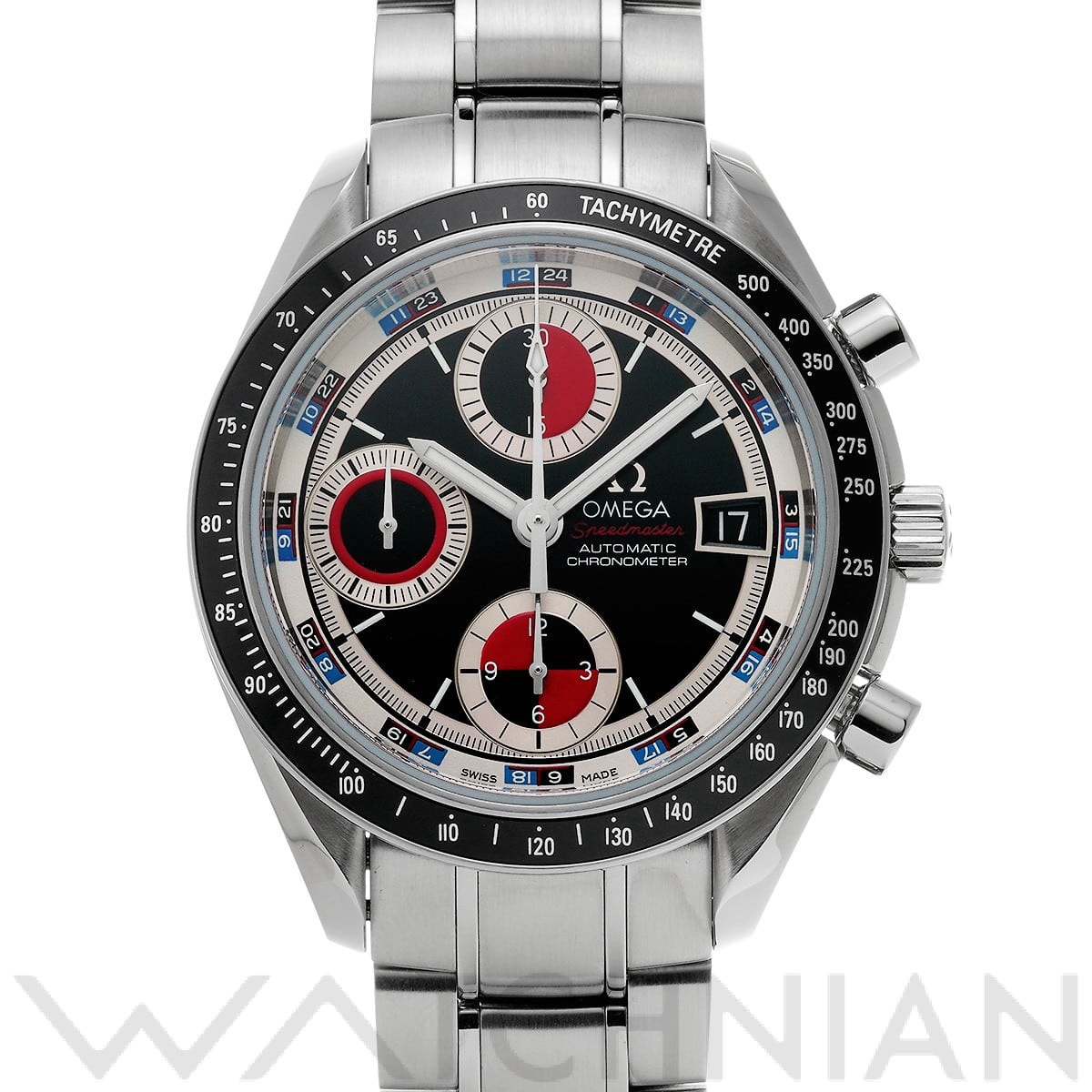 オメガ / OMEGA スピードマスター デイト 3210.52 ブラック/レッド メンズ 時計 【中古】【wristwatch】