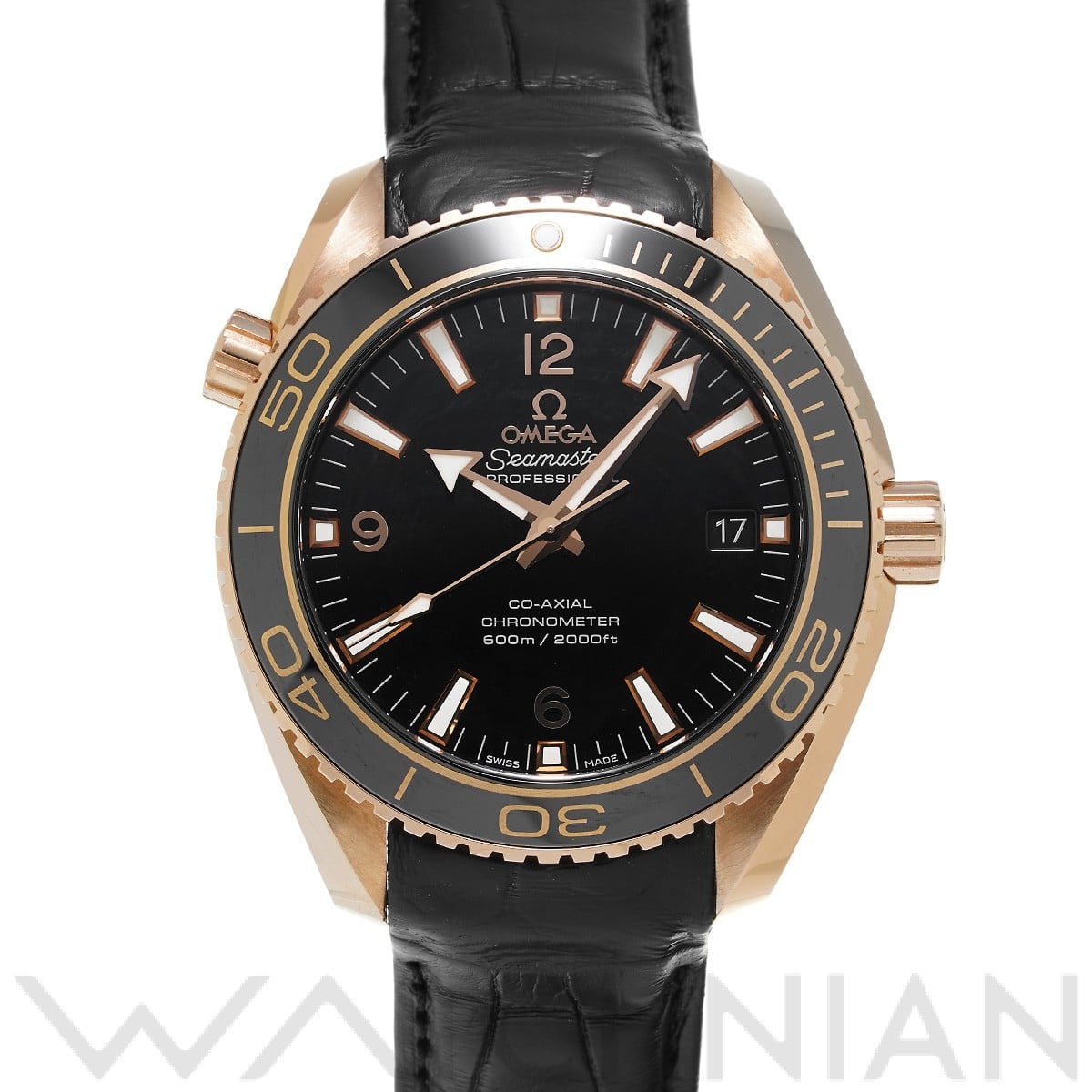 オメガ シーマスター プラネットオーシャン 600 コーアクシャル 232.63.42.21.01.001 ブラック メンズ 時計 【中古】【wristwatch】