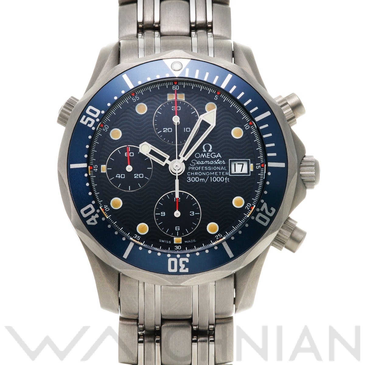 オメガ / OMEGA シーマスター プロフェッショナル 300 クロノグラフ 2298.80 ブルー メンズ 時計 【中古】【wristwatch】
