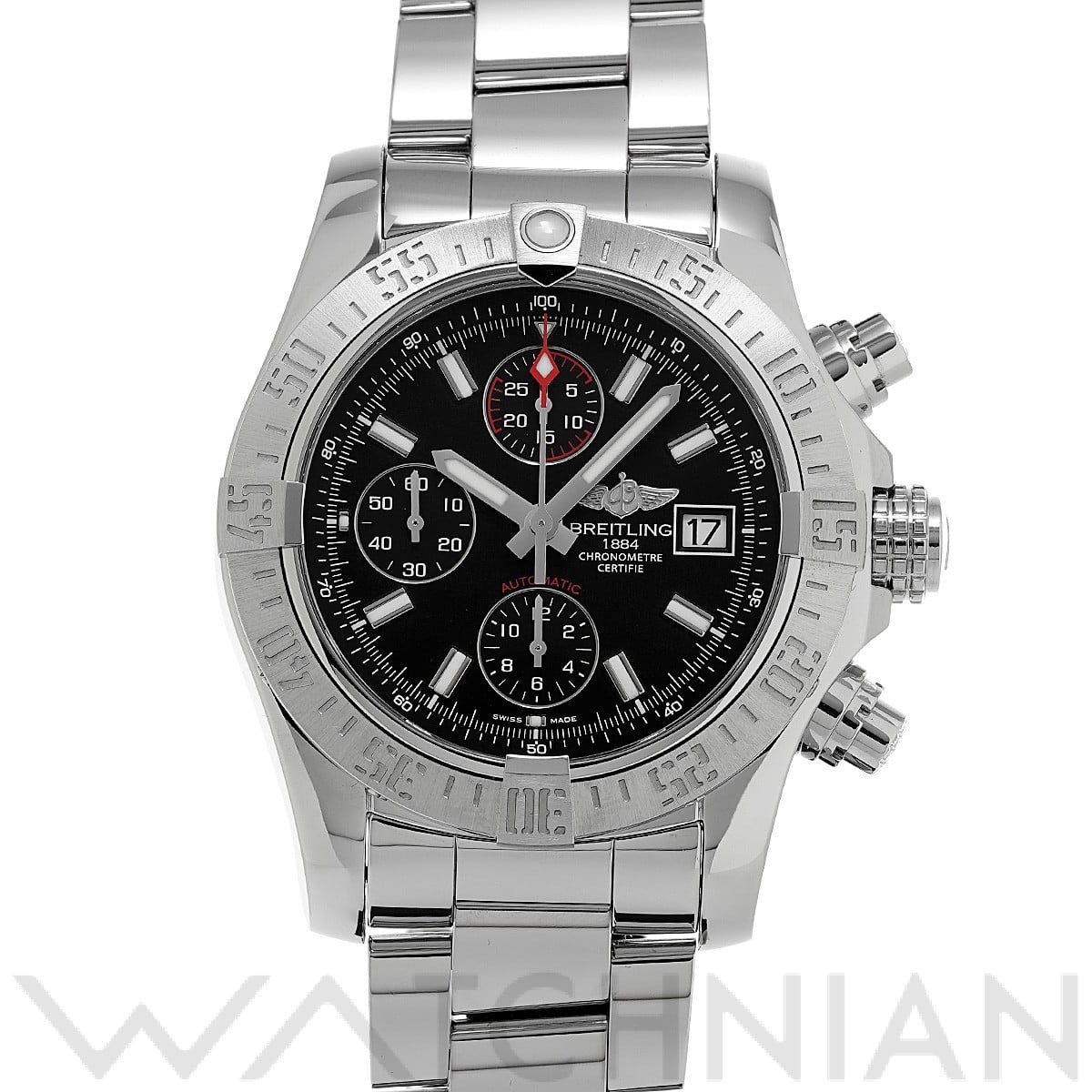 ブライトリング / BREITLING アベンジャーII  A1338111/BC32 ブラック メンズ 時計 【中古】【wristwatch】