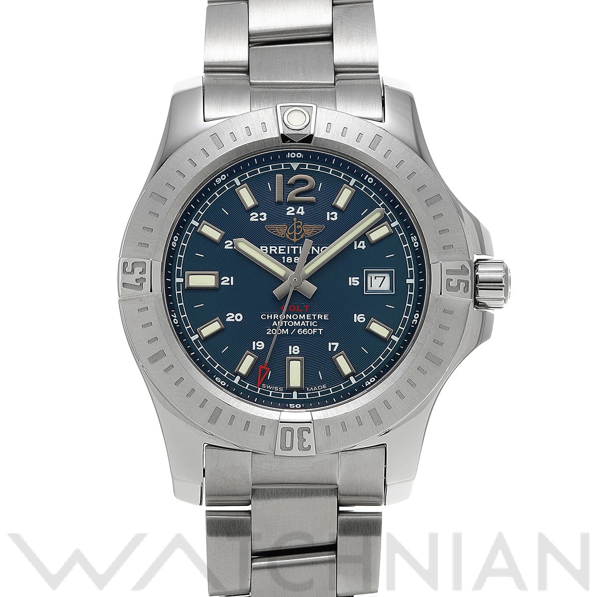 ブライトリング / BREITLING コルト オートマチック A1738811/C906 ブルー メンズ 時計 【中古】【wristwatch】