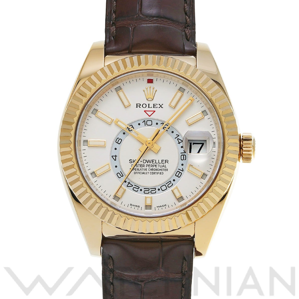 ロレックス スカイドゥエラー 326138 ホワイト メンズ 時計 【中古】【wristwatch】