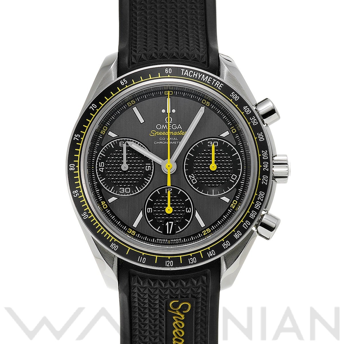 スピードマスター レーシング コーアクシャル 326.32.40.50.06.001 グレー/ブラック オメガ OMEGA メンズ 【中古】