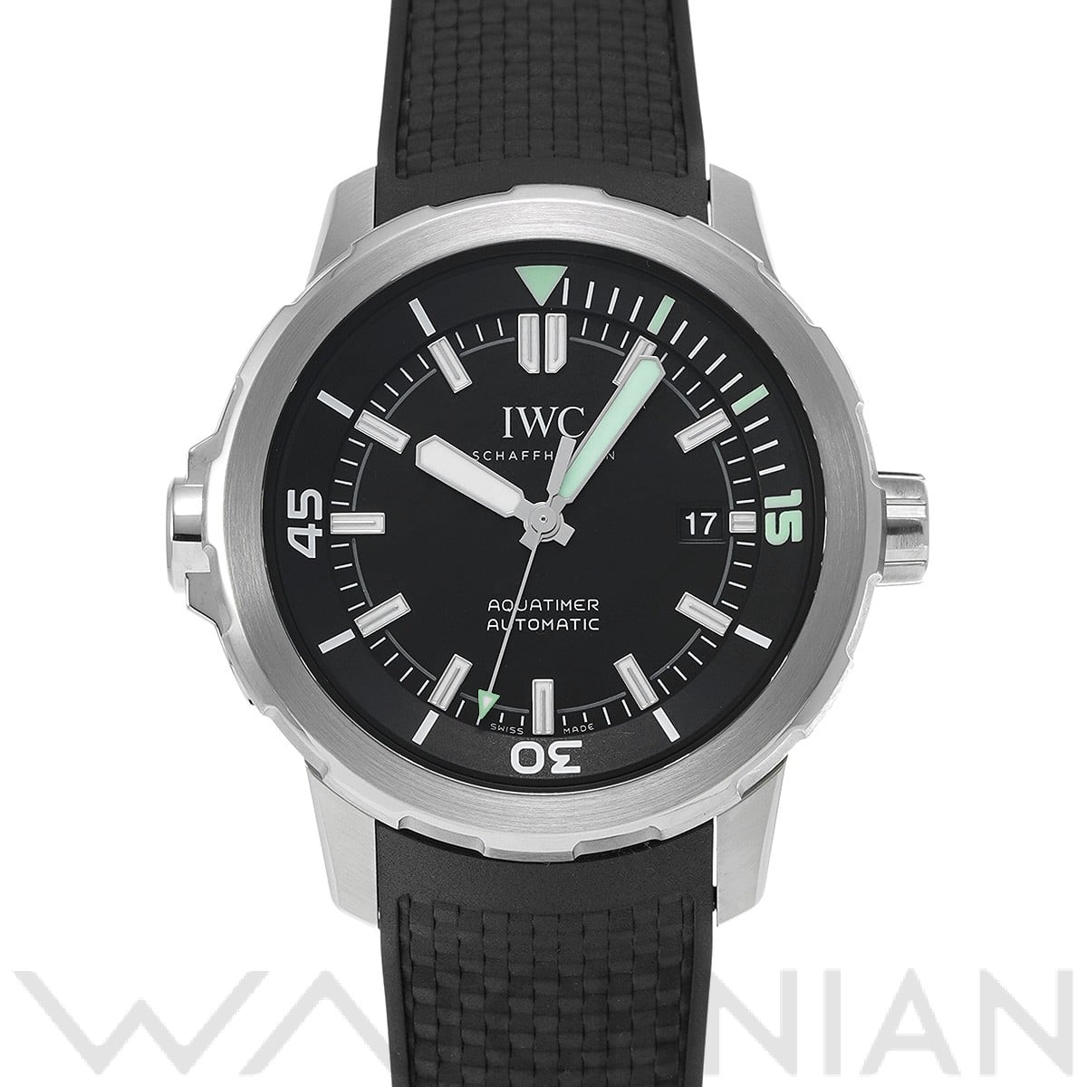 アクアタイマー オートマティック IW329001 ブラック インターナショナルウォッチカンパニー IWC メンズ 【中古】