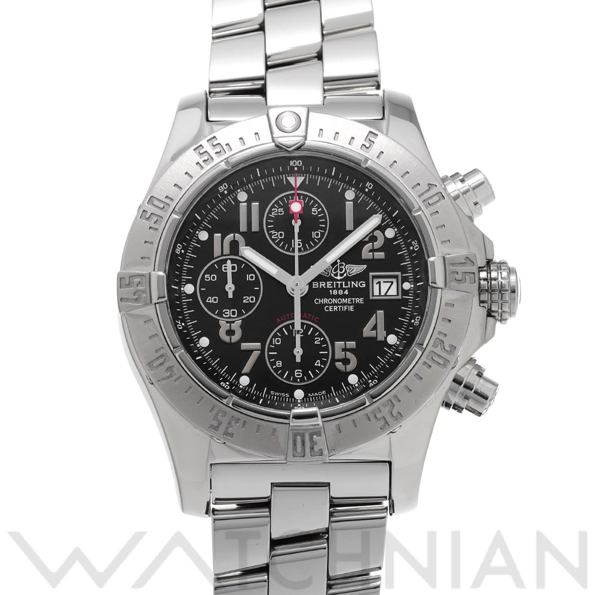 ブライトリング / BREITLING アベンジャー A1338012/B975 ブラック メンズ 時計 【中古】【wristwatch】