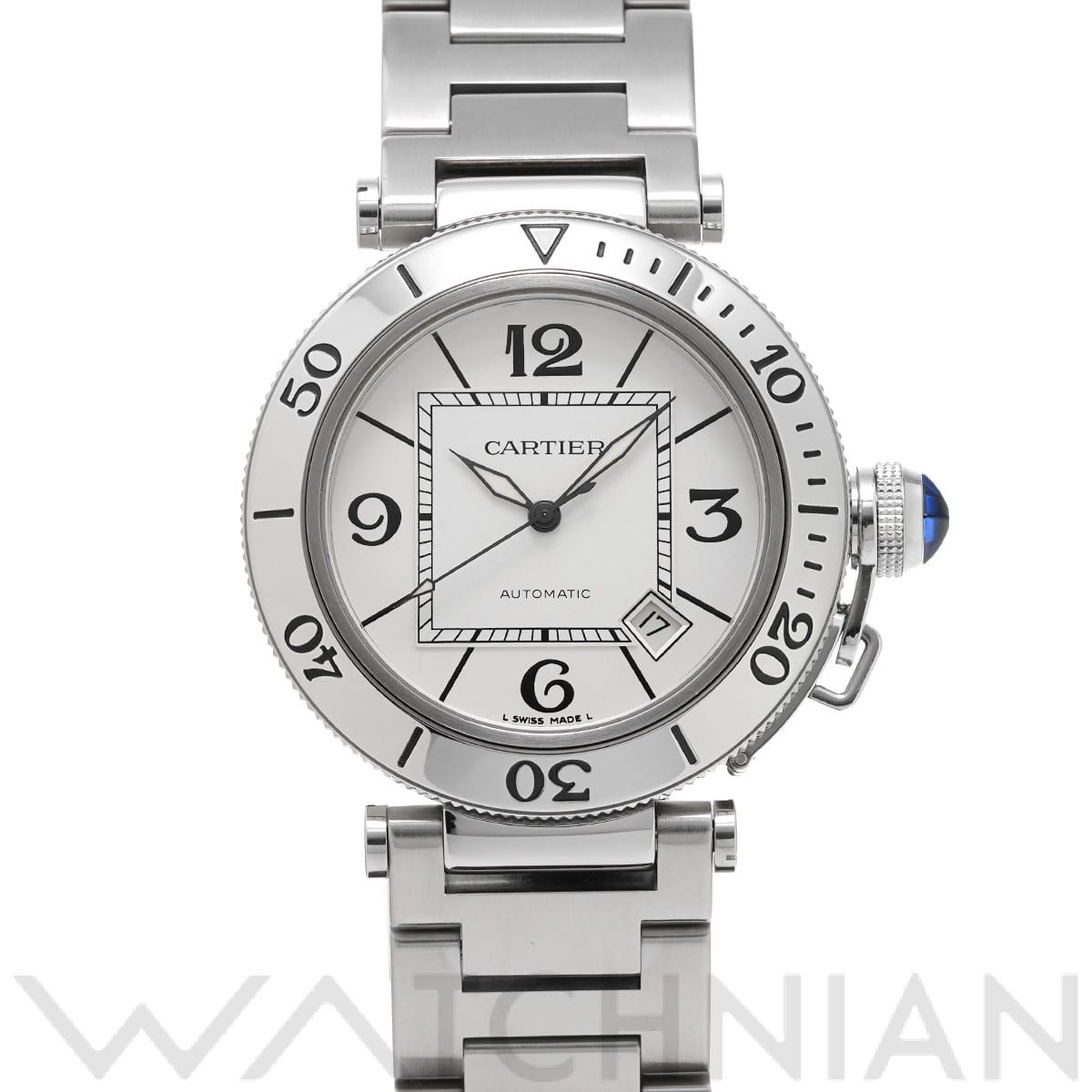 カルティエ / CARTIER パシャ シータイマー W31080M7 シルバー メンズ 時計 【中古】【wristwatch】