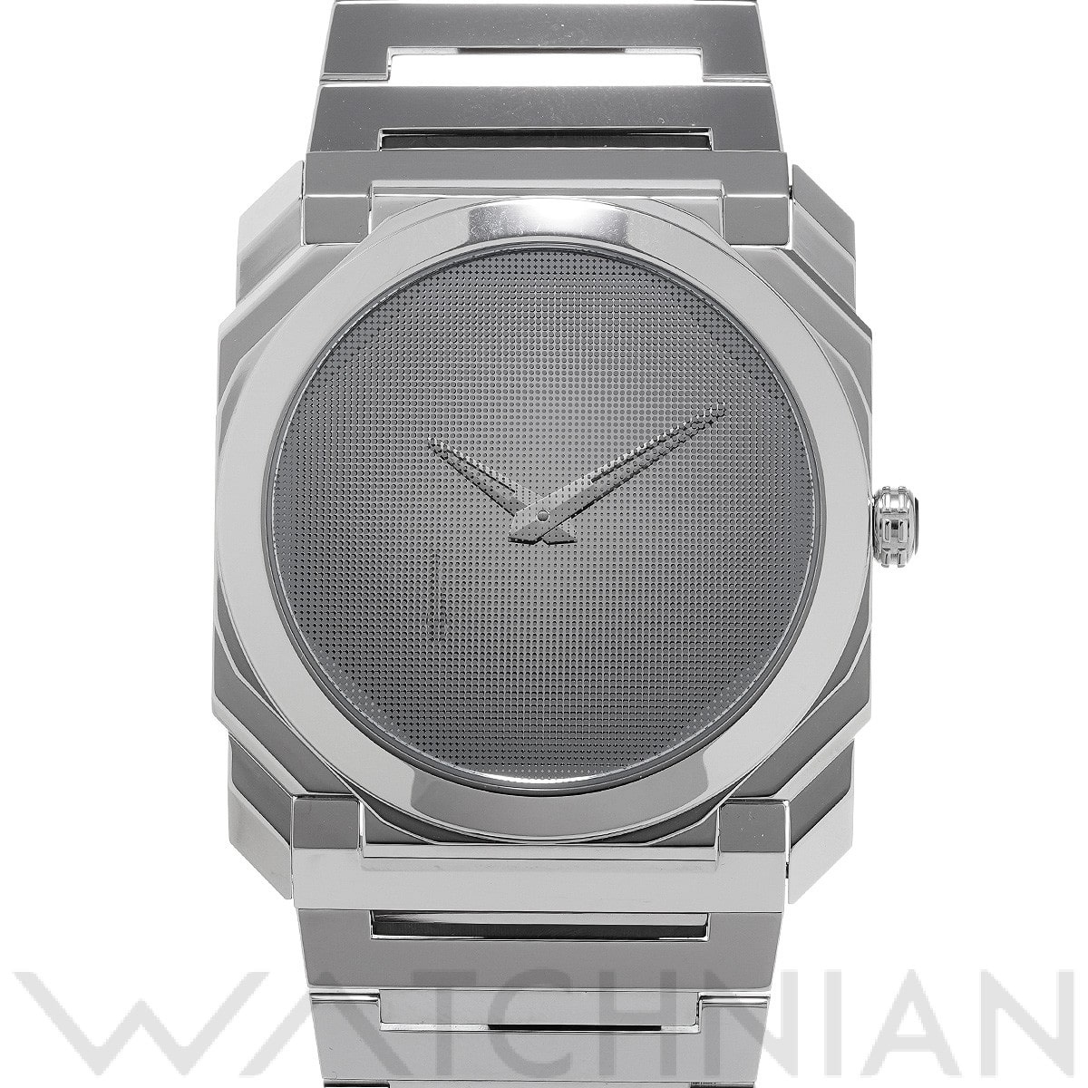 ブルガリ / BVLGARI オクト フィニッシモ 妹島和世 BGO40SXT メタリックドットシルバー メンズ 時計 【中古】【wristwatch】