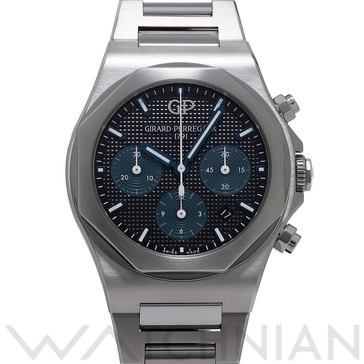 ジラール ペルゴ / GIRARD-PERREGAUX ロレアート クロノグラフ 42mm 81020-11-631-11A ブラック/ブルー メンズ 時計 【中古】【wristwatch】