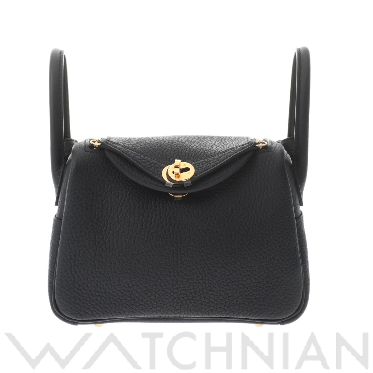 リンディ ミニ ブラック/ゴールド金具 トリヨンクレマンス HERMES エルメス レディース 【新品】