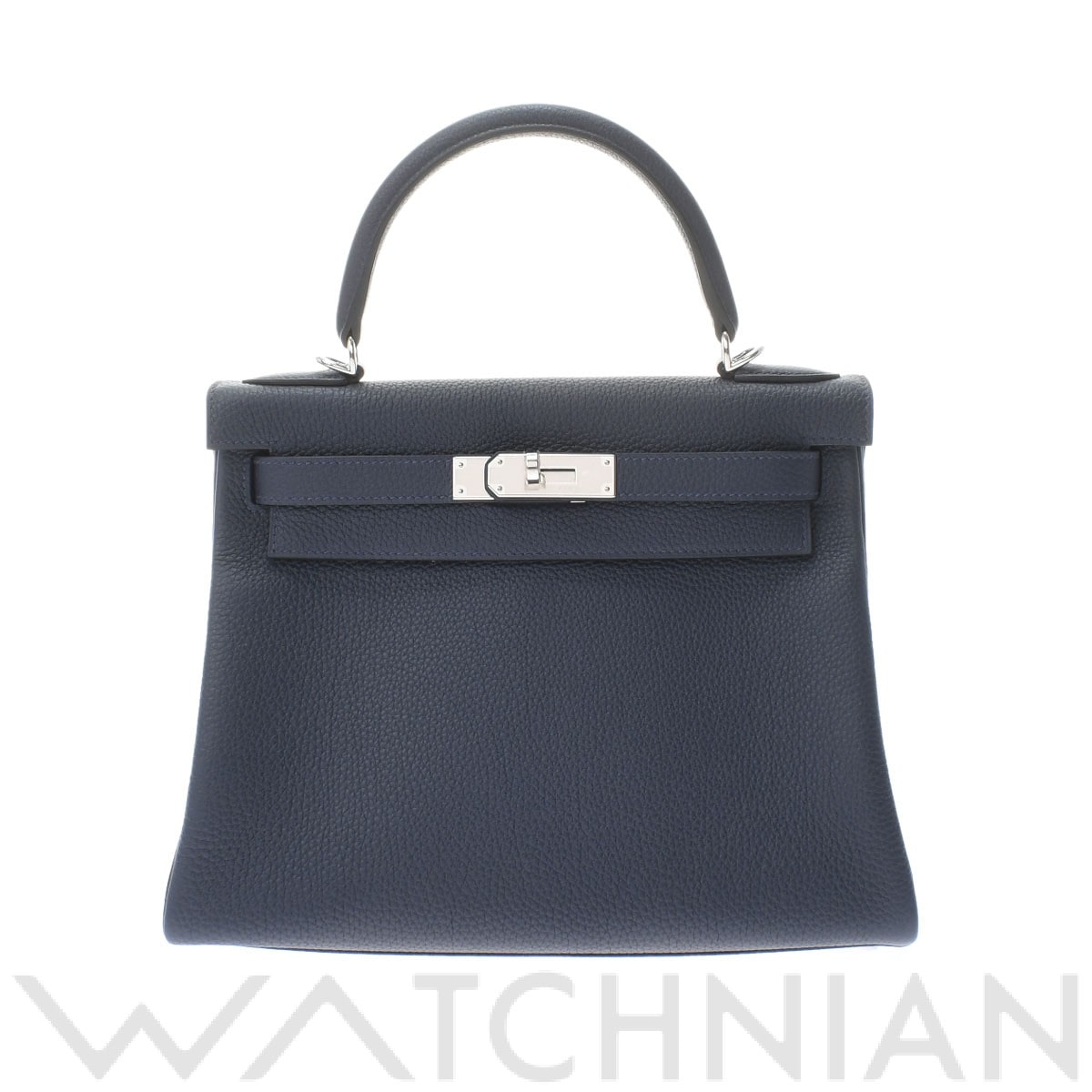 エルメス / HERMES ケリー 28 内縫い ブルーニュイ/パラジウム金具 トゴ レディース バッグ 【未使用】【bag】