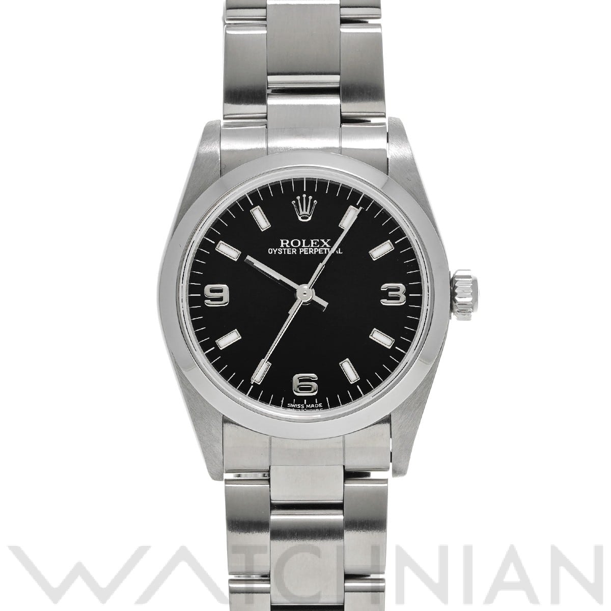 オイスターパーペチュアル 77080 A番(1999年頃製造) ブラック ロレックス ROLEX ユニセックス 【中古】