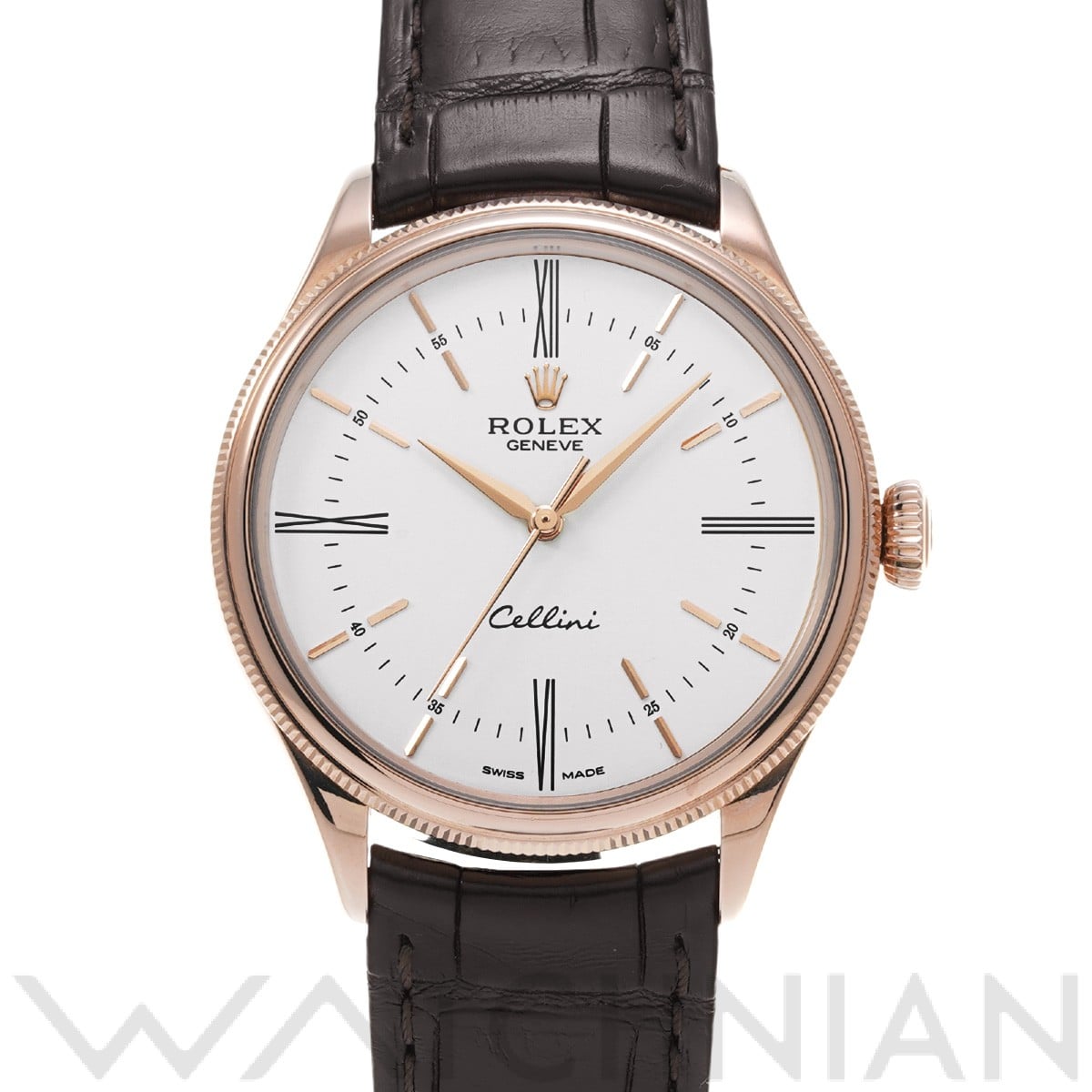 ロレックス チェリーニ タイム 50505 ホワイト メンズ 時計 【中古】【wristwatch】