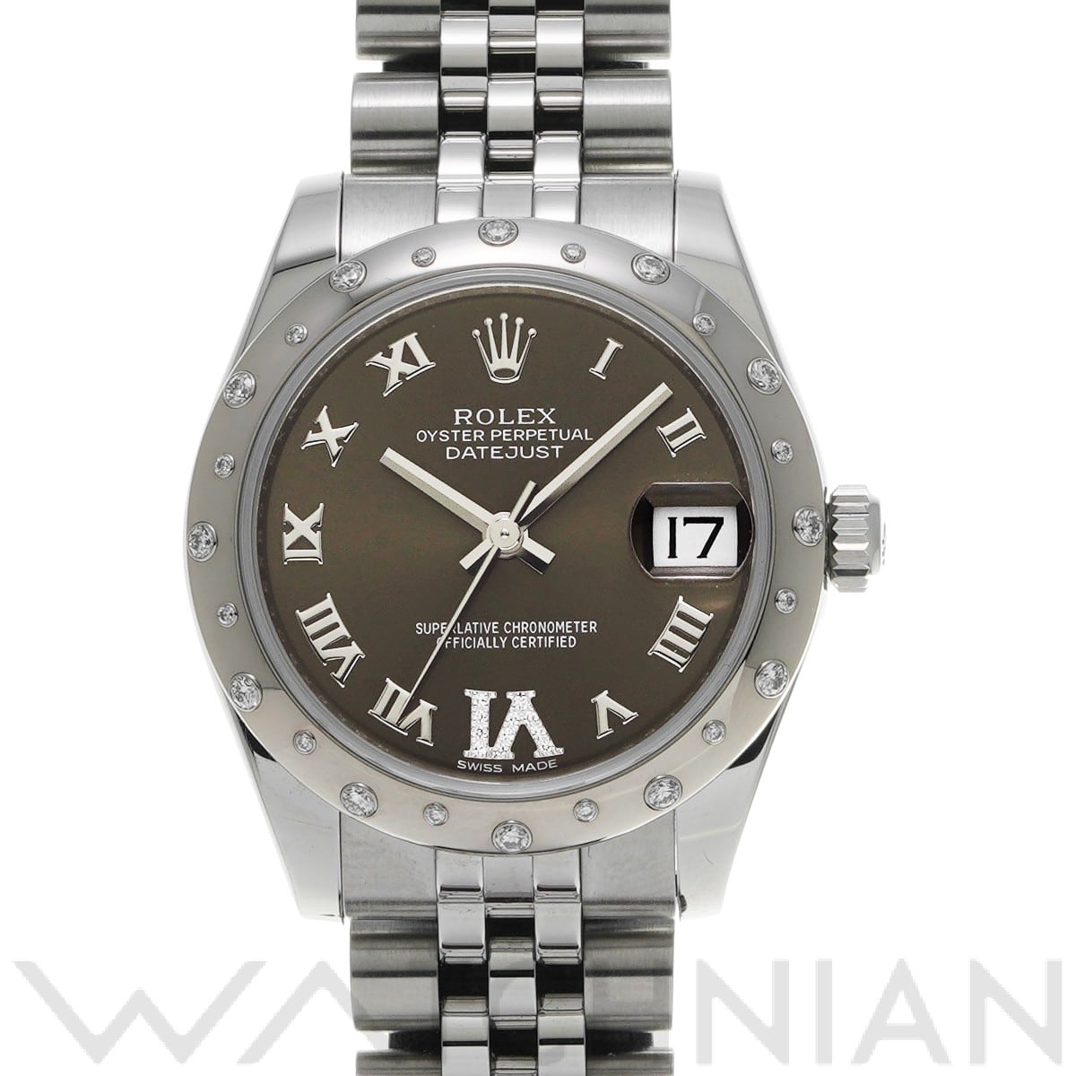 ロレックス デイトジャスト 31 178344 ブロンズ/ダイヤモンド ユニセックス 時計 【中古】【wristwatch】