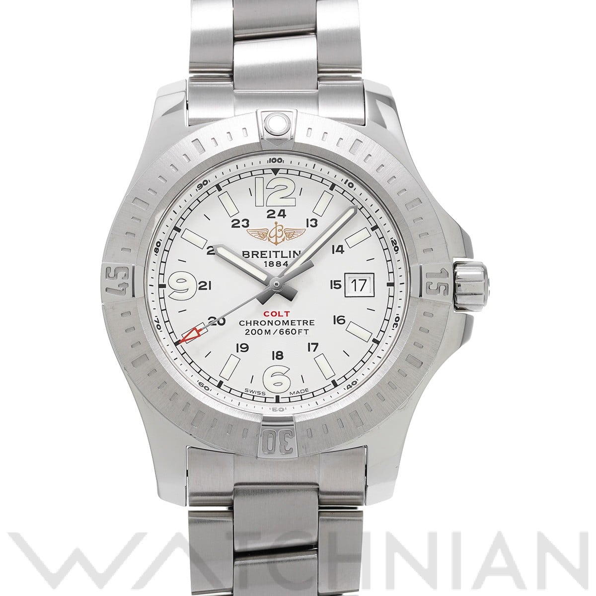 ブライトリング / BREITLING コルト クォーツ A7438811/G792 ホワイト メンズ 時計 【中古】【wristwatch】
