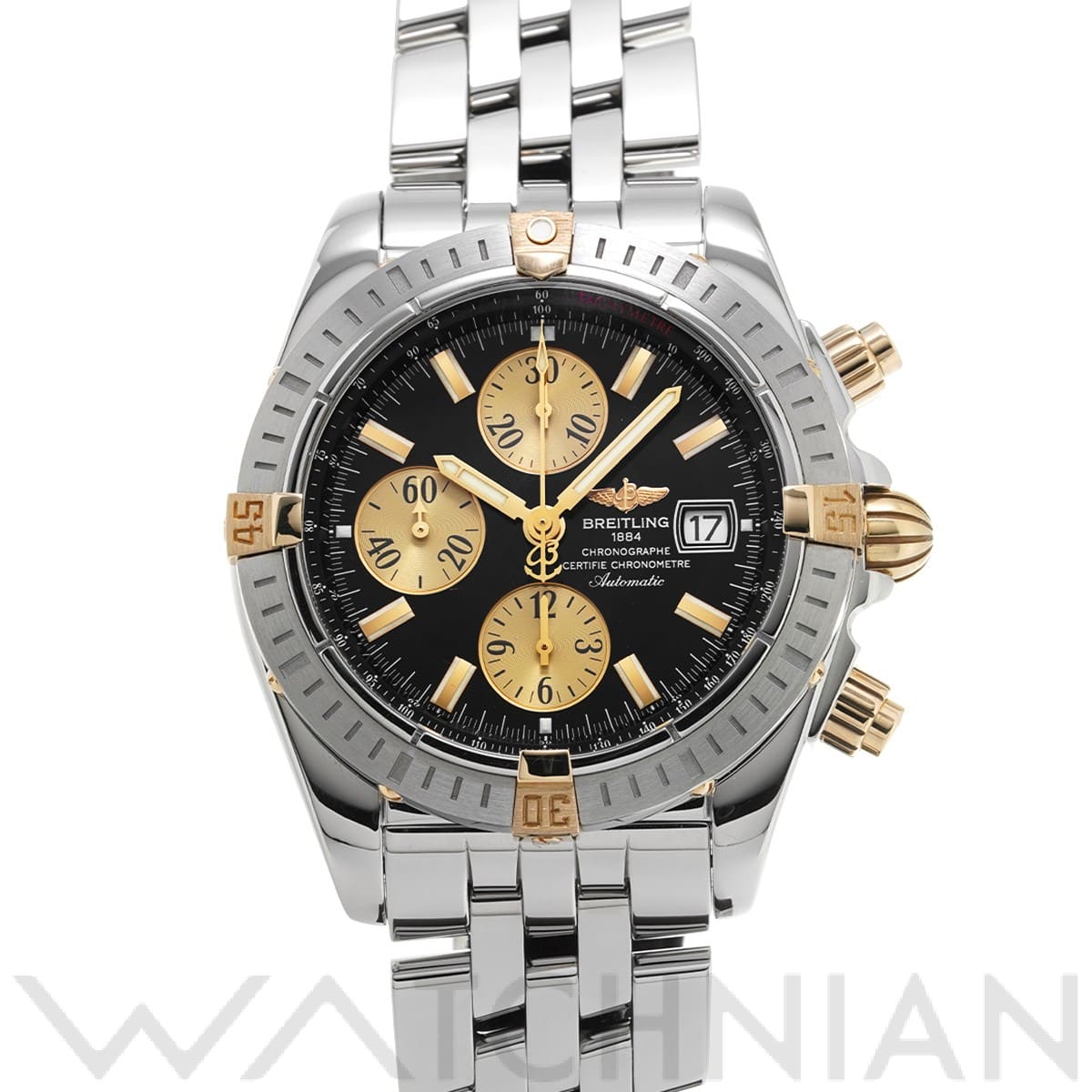 ブライトリング / BREITLING クロノマット エボリューション B13356 ブラック/シャンパン メンズ 時計 【中古】【wristwatch】