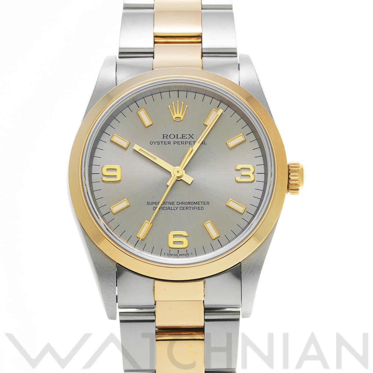オイスターパーペチュアル 14203 U番(1998年頃製造) グレー ロレックス ROLEX メンズ 【中古】