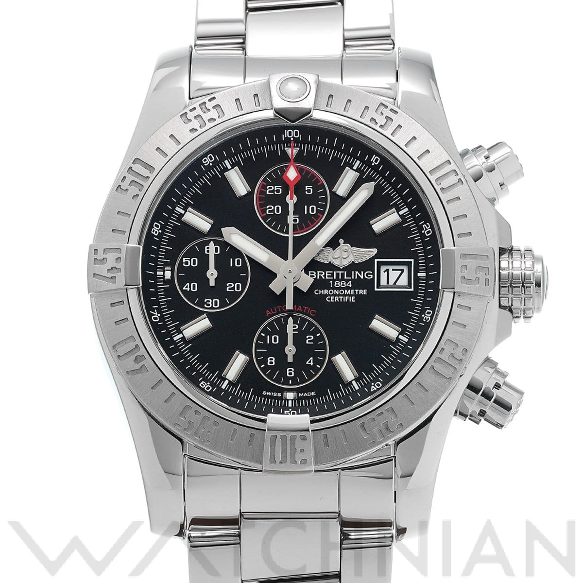 ブライトリング / BREITLING アベンジャー II  A1338111/BC32 ブラック メンズ 時計 【中古】【wristwatch】