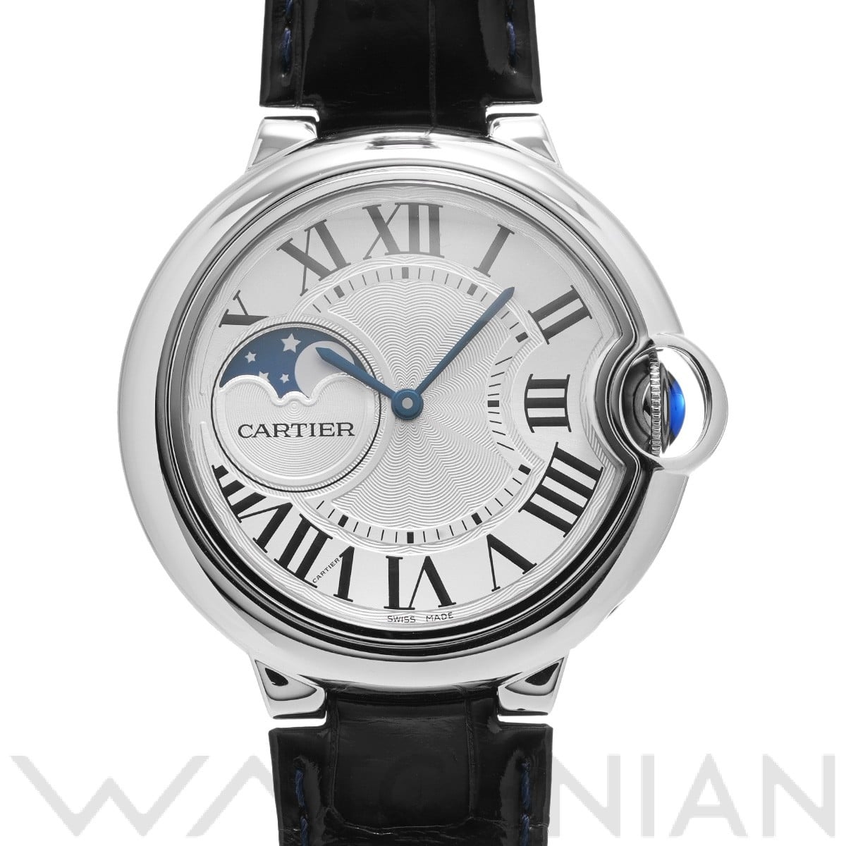 カルティエ Cartier バロンブルードゥカルティエ ムーンフェイズ WSBB0029 ステンレススチール 自動巻き メンズ 腕時計