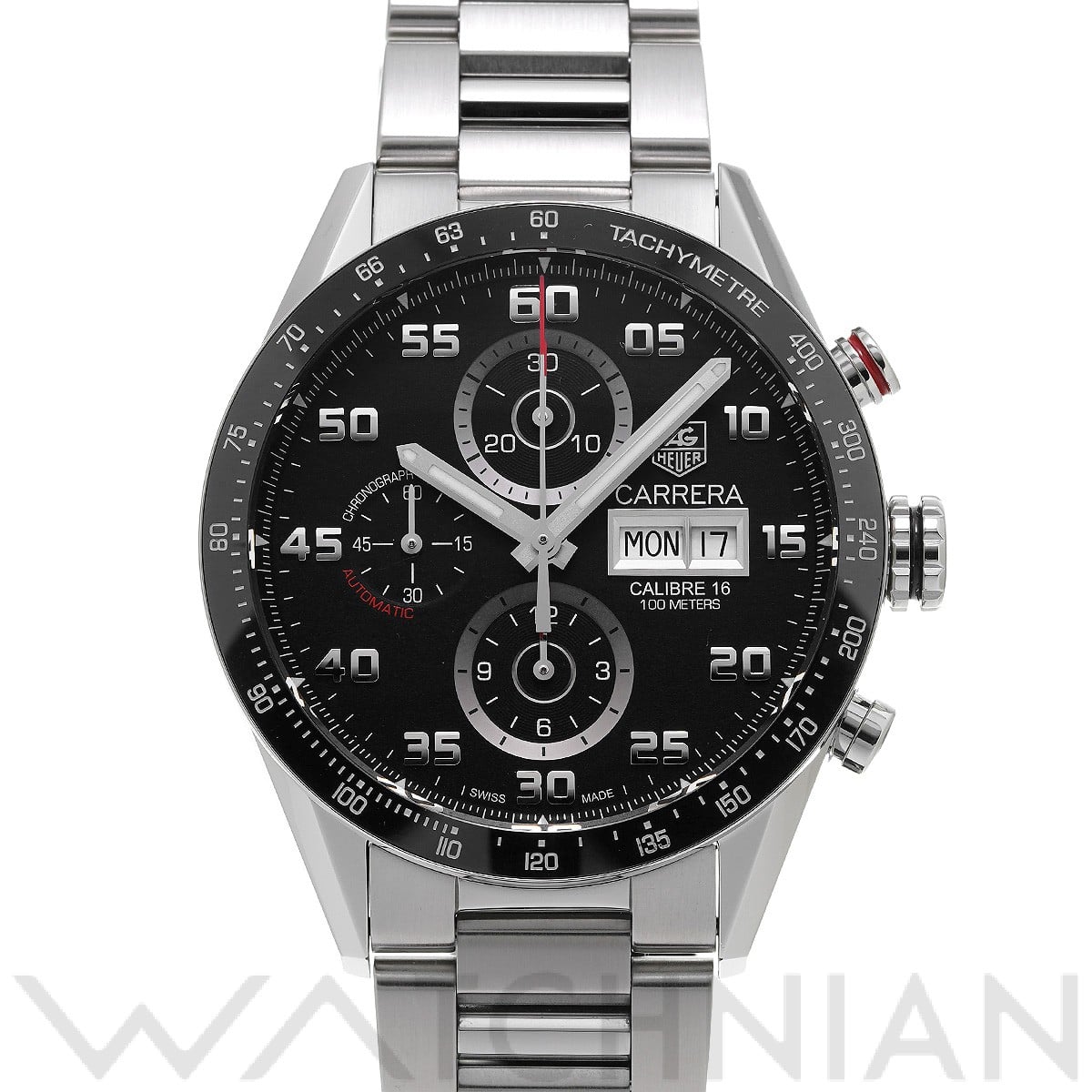 タグ ホイヤー / TAG HEUER カレラ キャリバー16 クロノグラフ デイデイト CV2A1R.BA0799 ブラック メンズ 時計 【中古】【wristwatch】