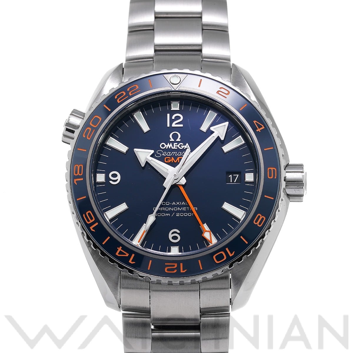 オメガ / OMEGA シーマスター プラネットオーシャン 600 コーアクシャル GMT グッドプラネット 232.30.44.22.03.001 ブルー メンズ 時計 【中古】【wristwatch】