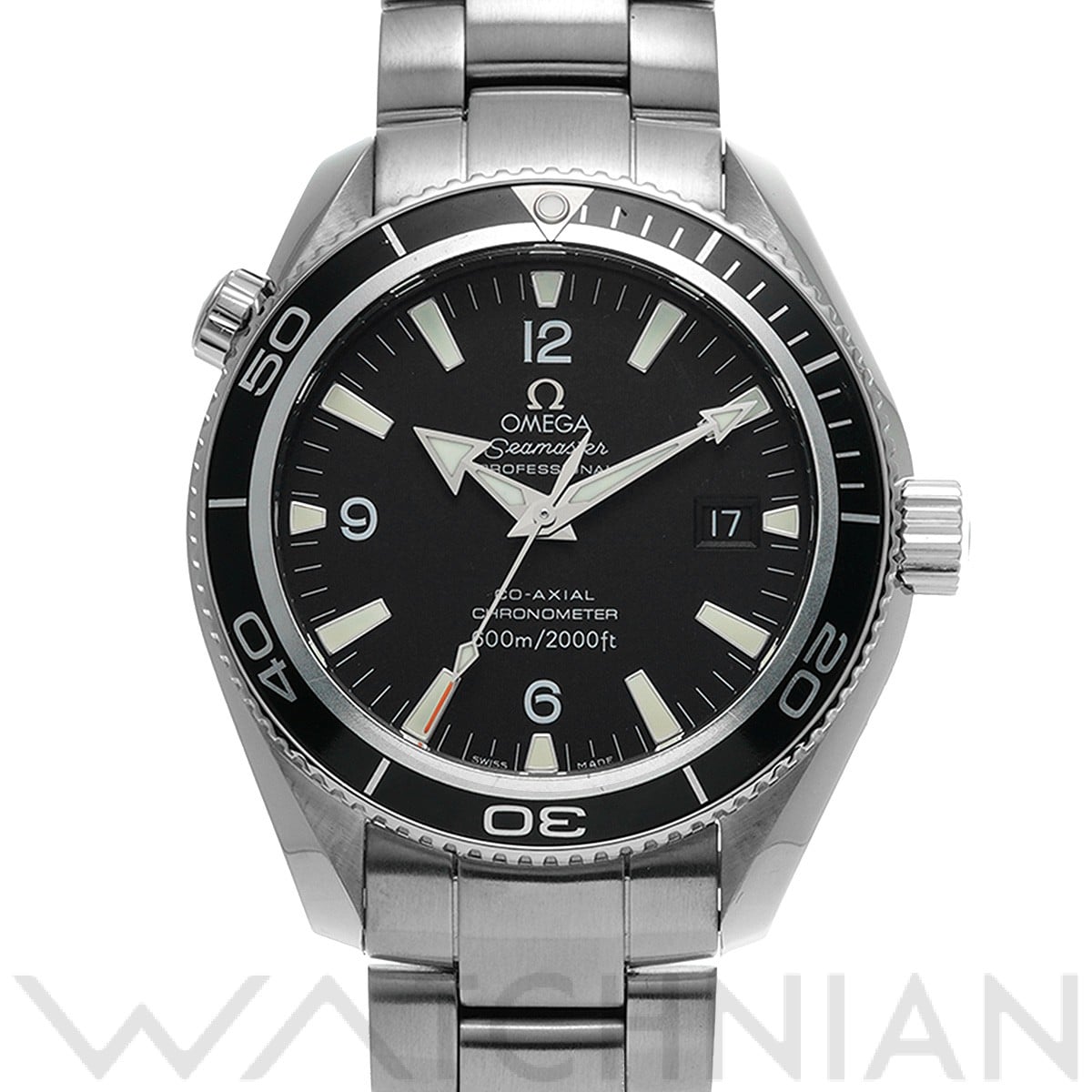 オメガ / OMEGA シーマスター プラネットオーシャン 600 コーアクシャル 2201.50 ブラック メンズ 時計 【中古】【wristwatch】