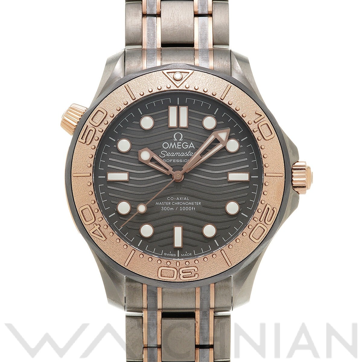 オメガ / OMEGA シーマスター ダイバー300 コーアクシャル マスタークロノメーター 210.60.42.20.99.001 グレー メンズ 時計 【中古】【wristwatch】