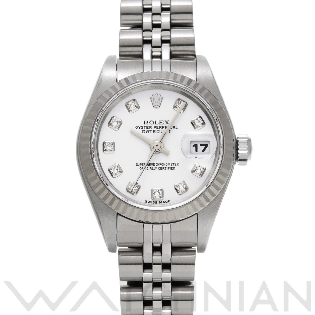 ロレックス デイトジャスト 79174G ホワイト/ダイヤモンド レディース 時計 【中古】【wristwatch】