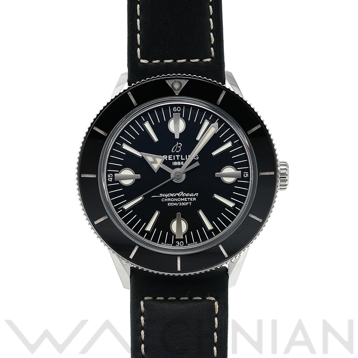 スーパーオーシャン ヘリテージ '57 A10370121B1X1 ブラック ブライトリング BREITLING メンズ 【中古】