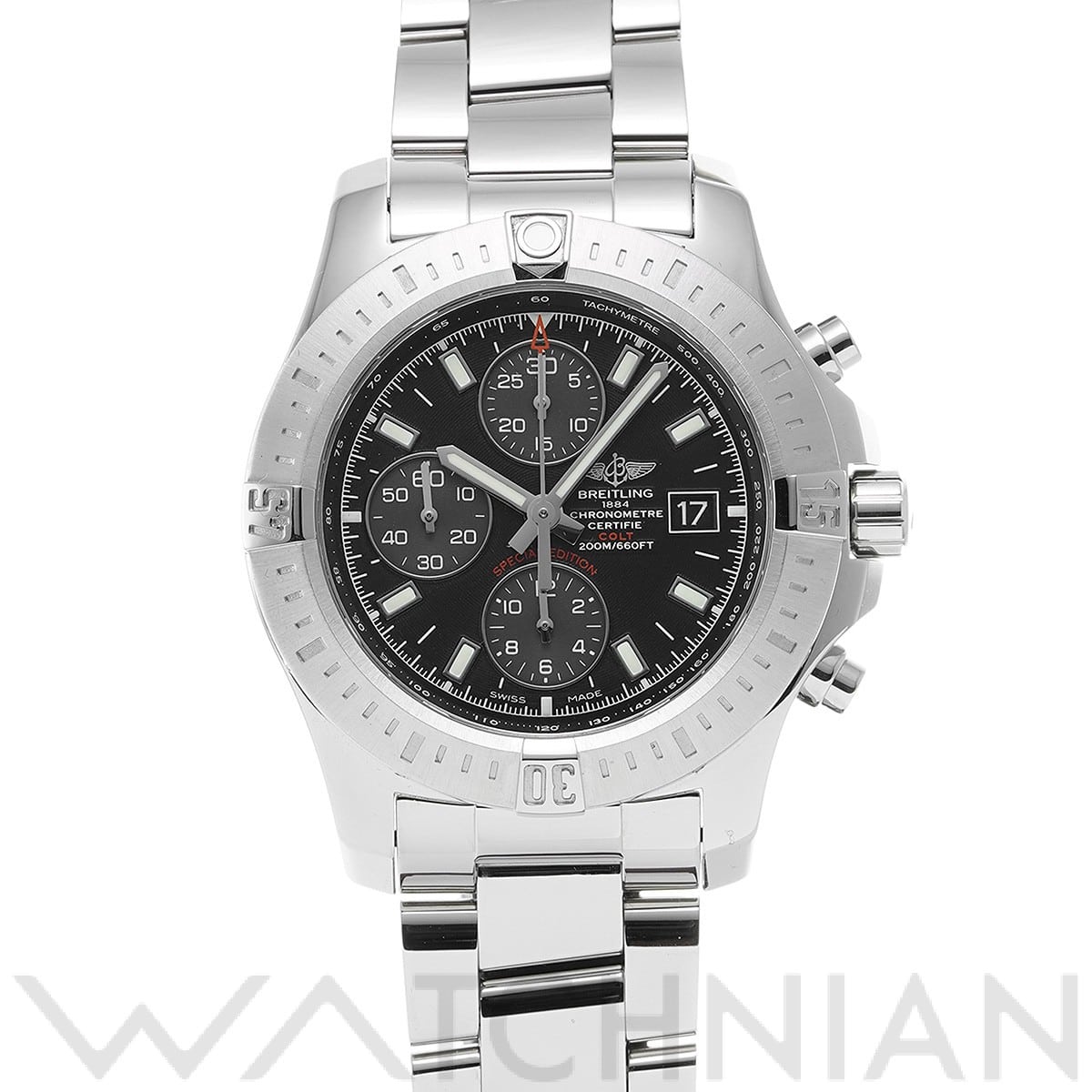 ブライトリング / BREITLING コルト クロノグラフ オートマチック ジャパンリミテッド A133882A/BF72 ブラック メンズ 時計 【中古】【wristwatch】