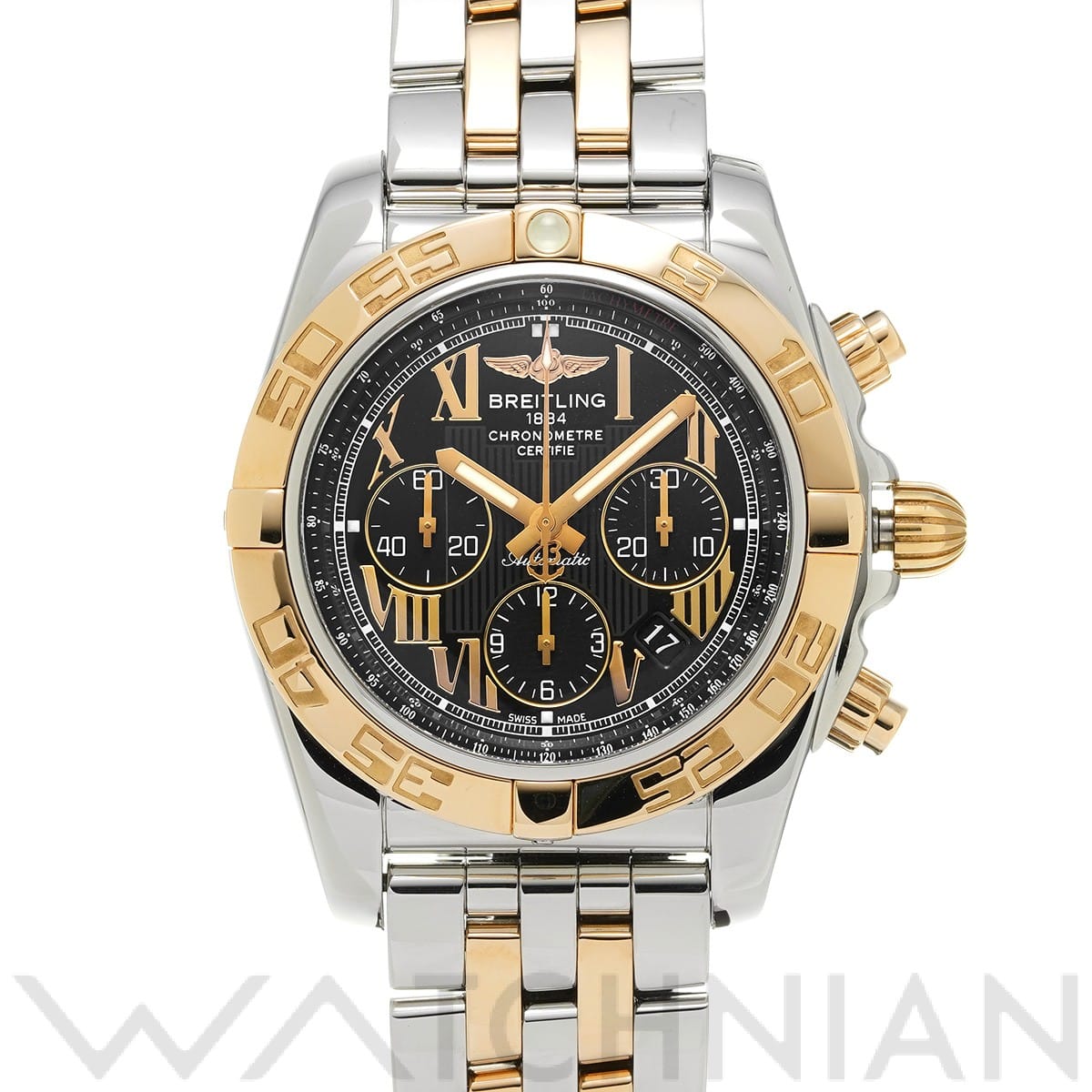 ブライトリング / BREITLING クロノマット 44 CB011012/B957 ブラック メンズ 時計 【中古】【wristwatch】
