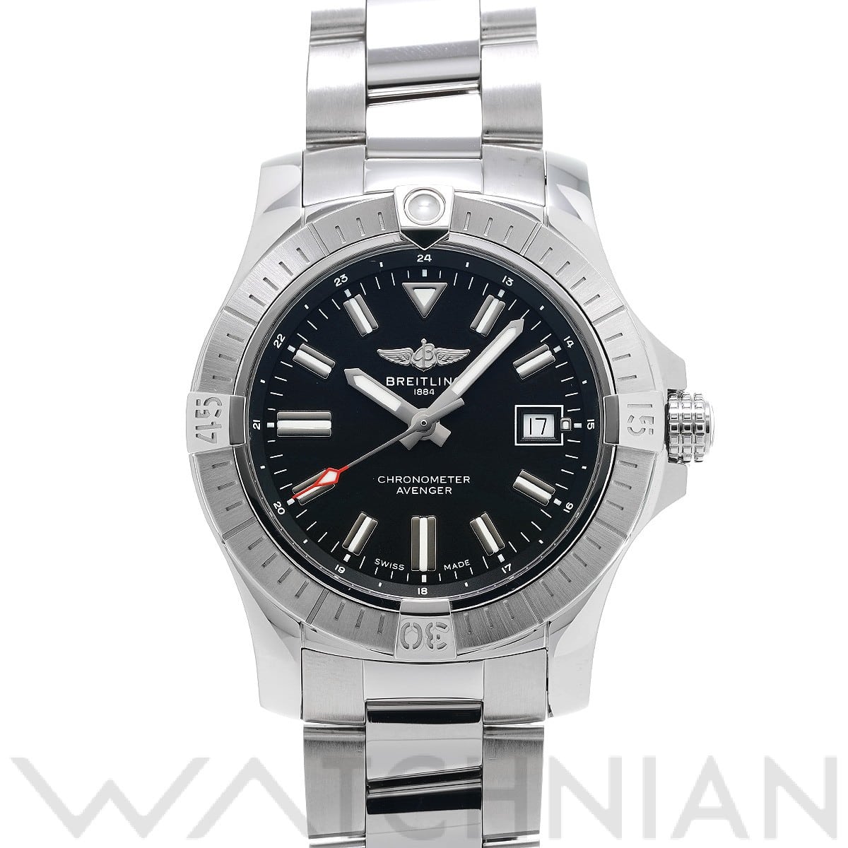 ブライトリング / BREITLING アベンジャー オートマチック 43 A17318101B1A1 ブラック メンズ 時計 【中古】【wristwatch】