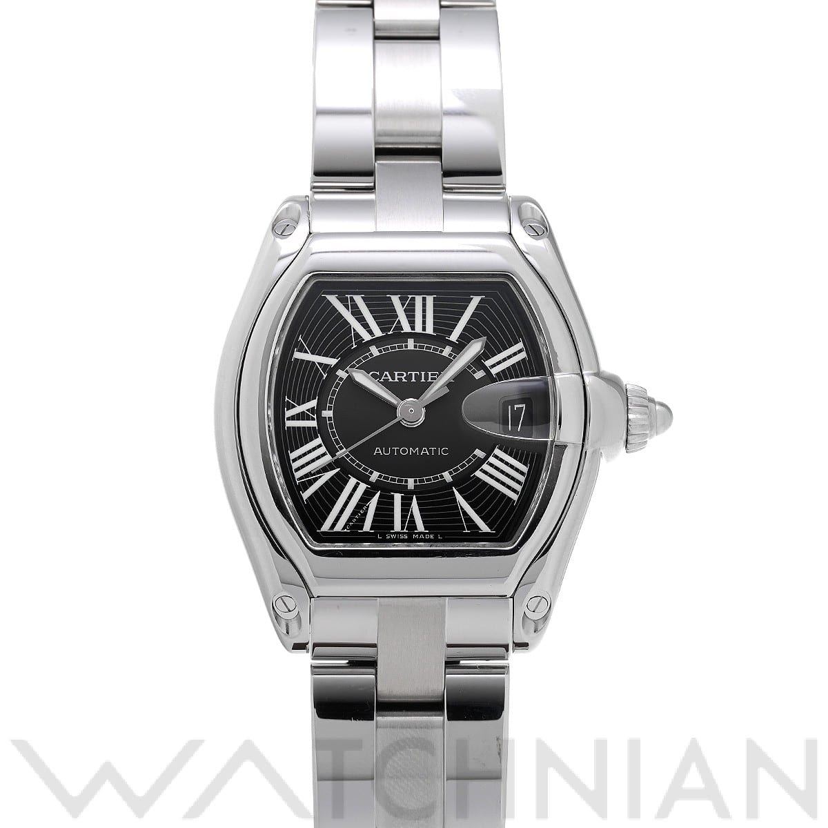 カルティエ / CARTIER ロードスター LM W62041V3 ブラック メンズ 時計 【中古】【wristwatch】