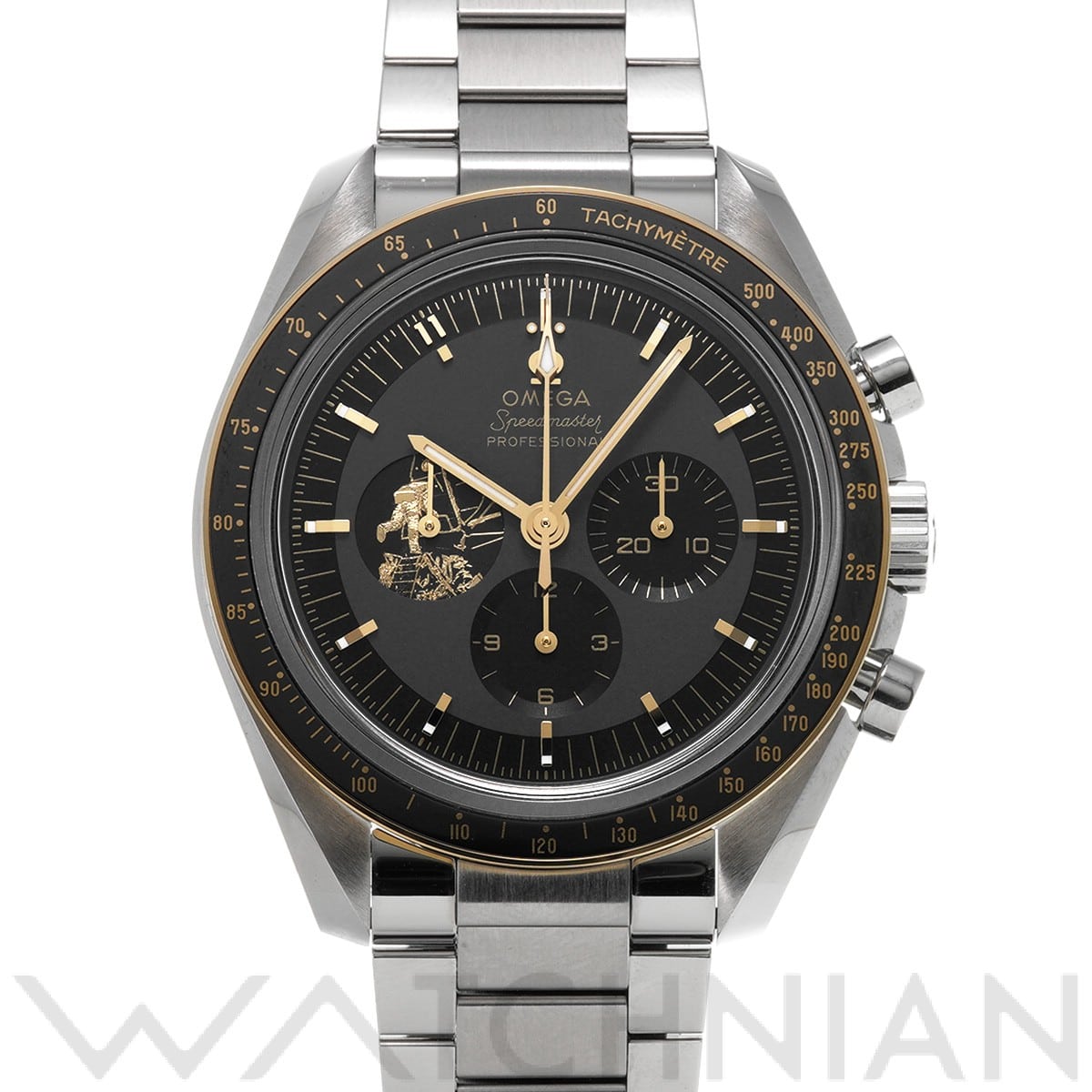 オメガ / OMEGA スピードマスター コーアクシャル マスタークロノメーター アポロ11号 50th 310.20.42.50.01.001 グレー/ブラック メンズ 時計 【中古】【wristwatch】