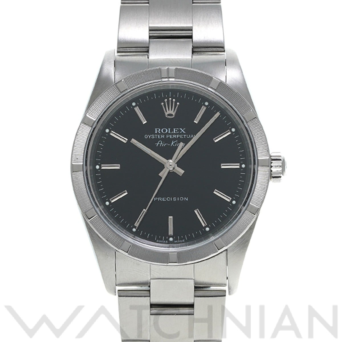 エアキング 14010M F番(2003年頃製造) ブラック ロレックス ROLEX メンズ 【中古】