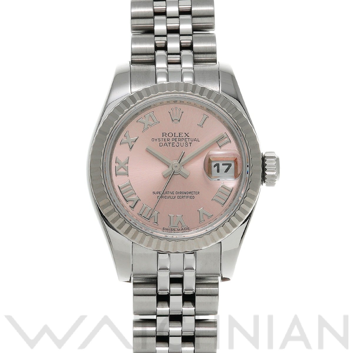 ロレックス レディ デイトジャスト 26 179174 ピンク レディース 時計 【中古】【wristwatch】