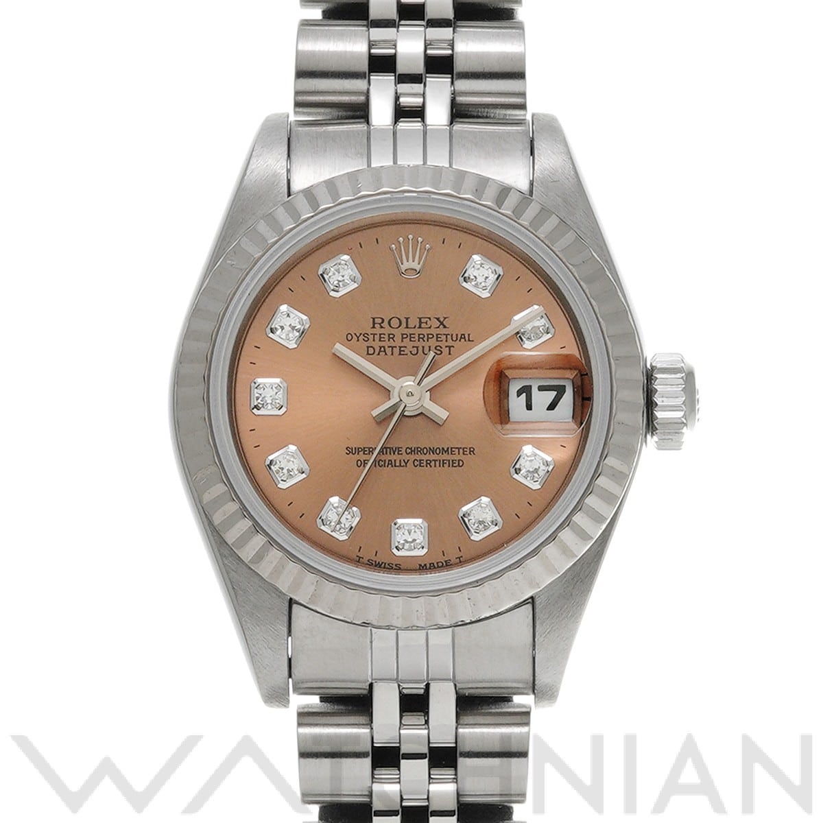 デイトジャスト 69174G W番(1996年頃製造) ピンク/ダイヤモンド ロレックス ROLEX レディース 【中古】