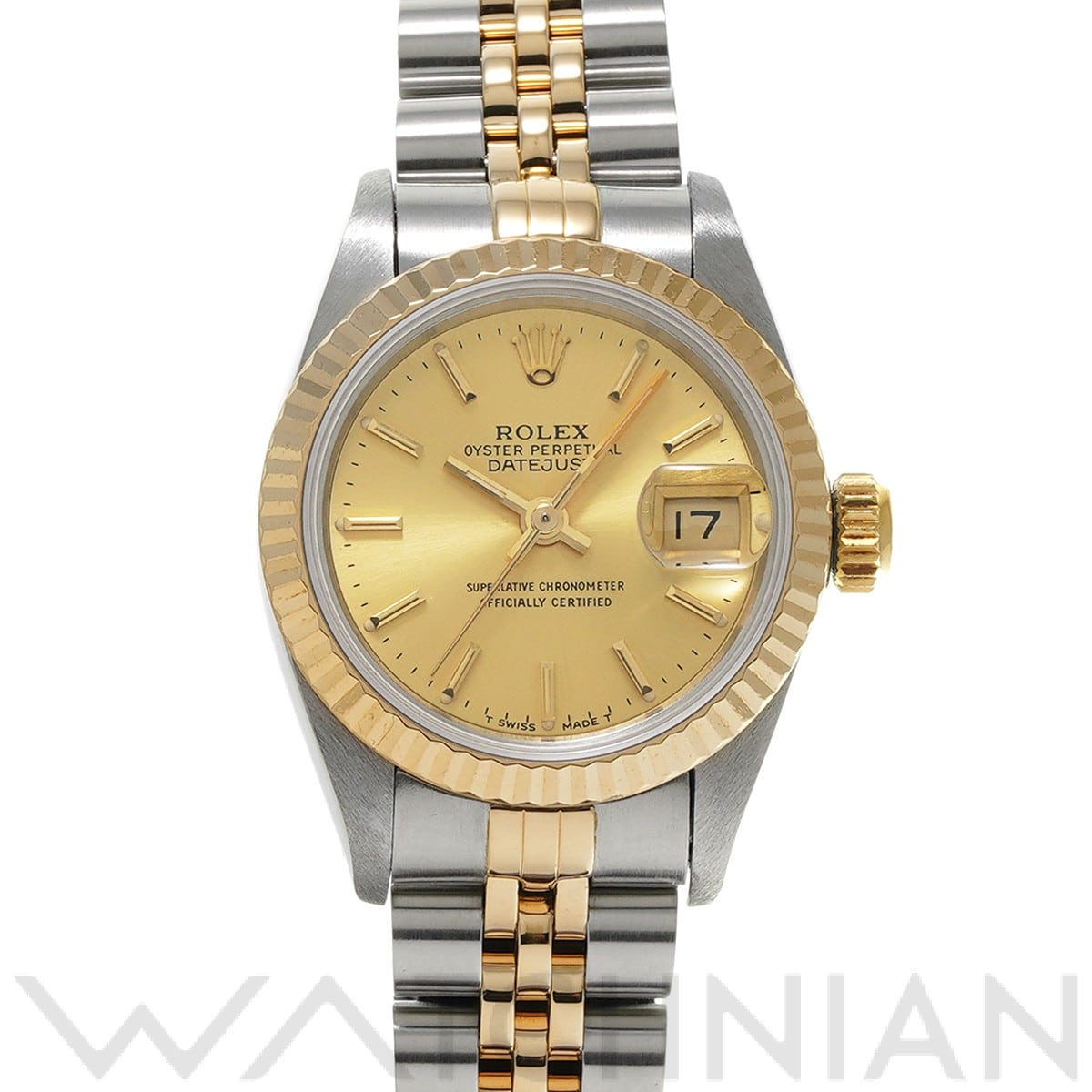 ロレックス デイトジャスト 69173 シャンパン レディース 時計 【中古】【wristwatch】