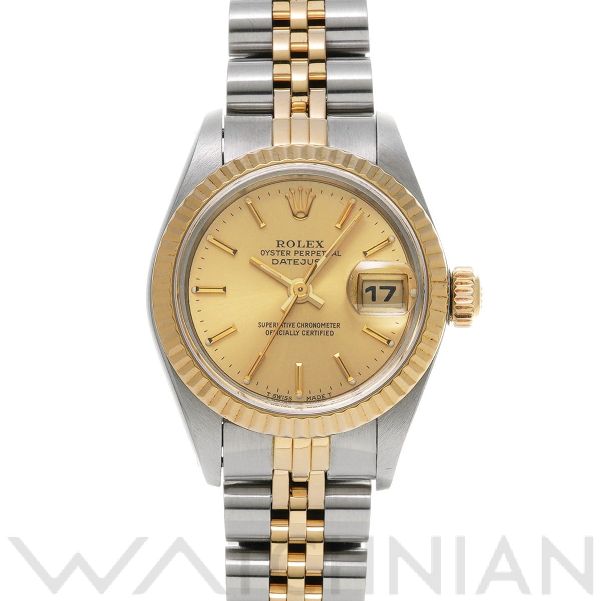 ロレックス デイトジャスト 69173 シャンパン レディース 時計 【中古】【wristwatch】