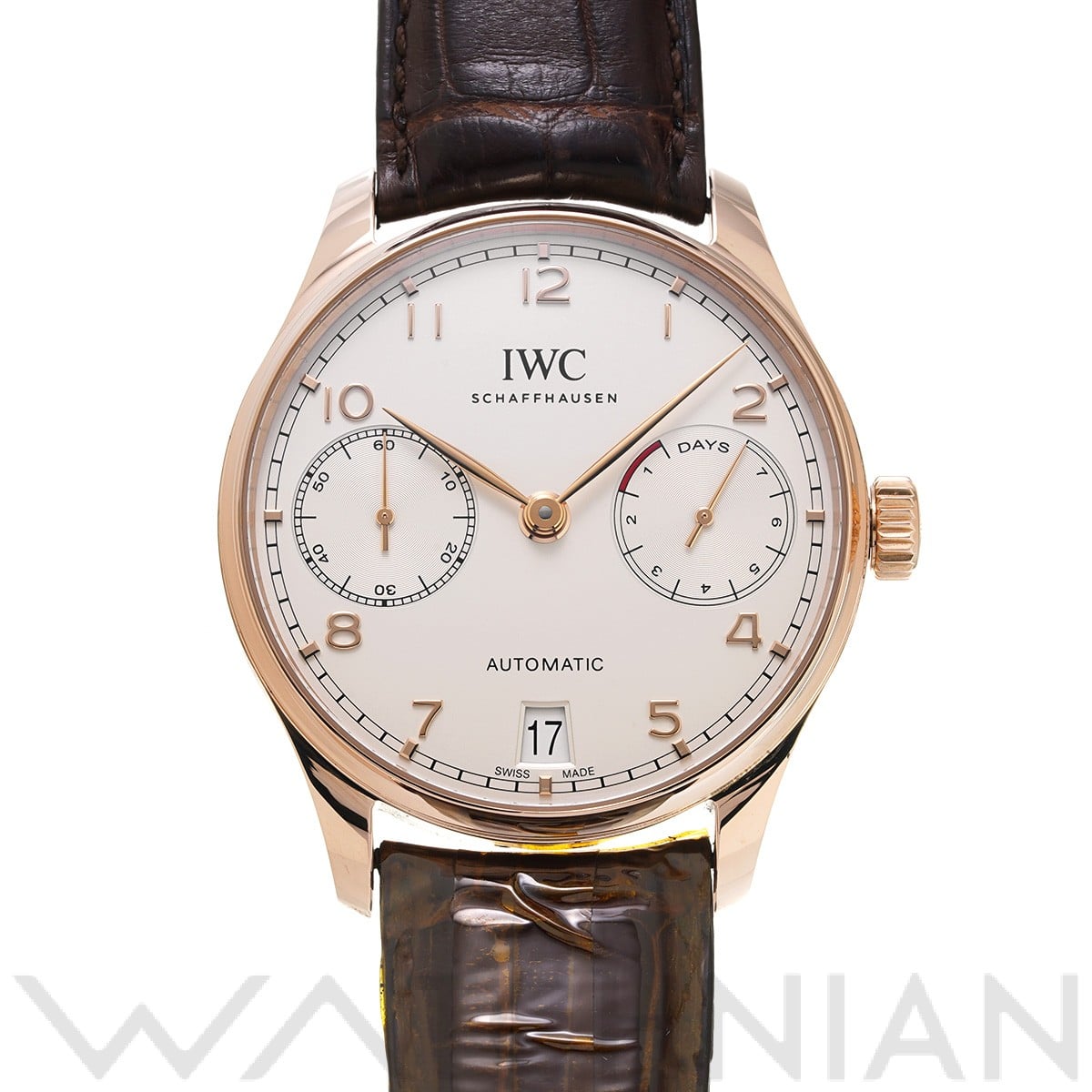 ポルトギーゼ オートマティック 7デイズ IW500701 シルバー インターナショナルウォッチカンパニー IWC メンズ 【中古】