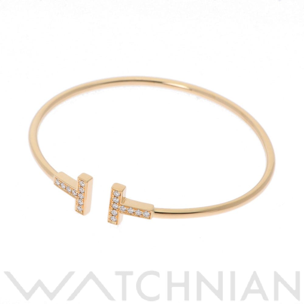 ティファニー Tワイヤー バングル ゴールド K18イエローゴールド YG レディース ジュエリー 【中古】【jewelry】