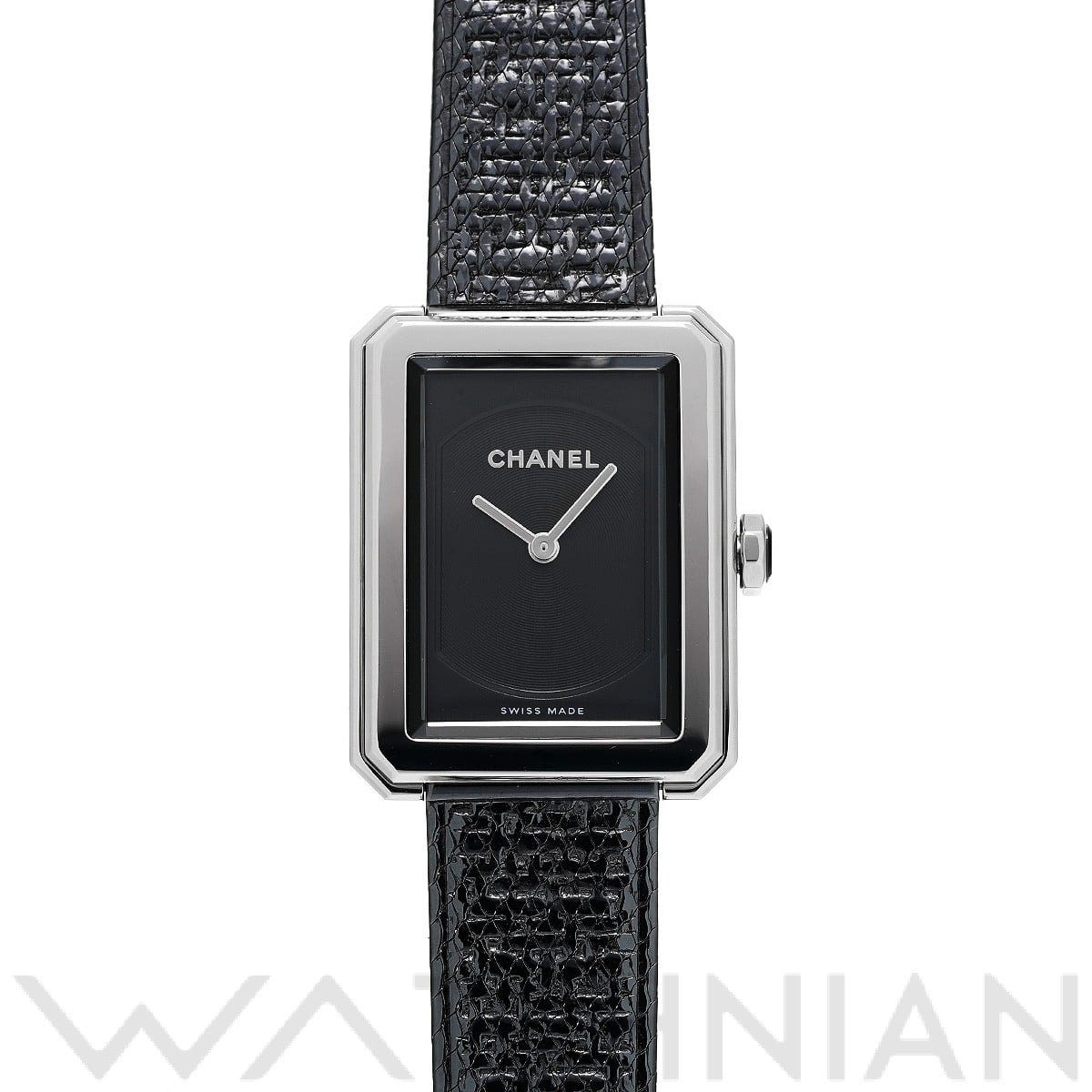 シャネル ボーイフレンド ツイード H5317 ブラック レディース 時計 【中古】【wristwatch】