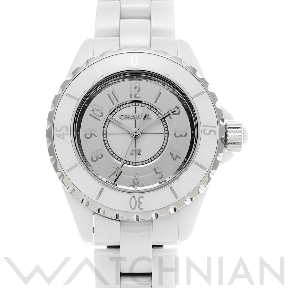 シャネル / CHANEL J12 ミラー 33MM H4861 ホワイト/ミラー レディース 時計 【中古】【wristwatch】