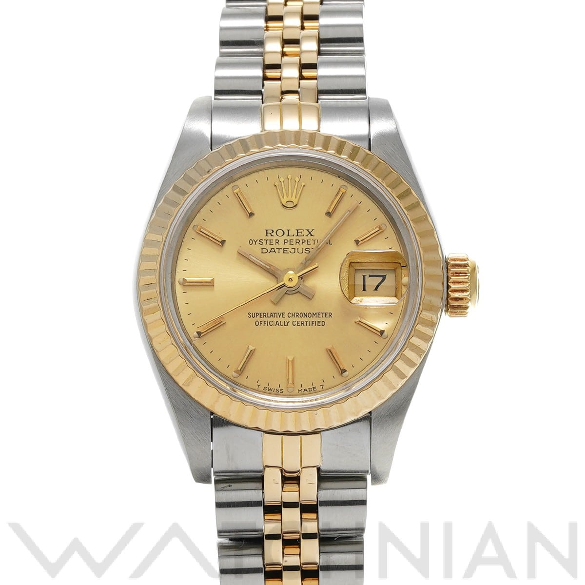 ロレックス デイトジャスト 69173 シャンパン レディース 時計 【中古】【wristwatch】